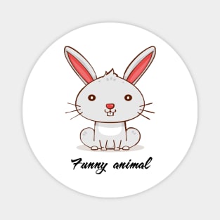 Cute rabbit lover Magnet